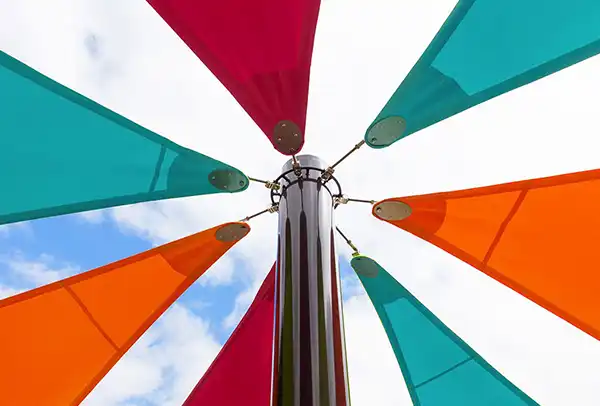 1-Voiles d'ombrage de grande taille de toutes les couleurs