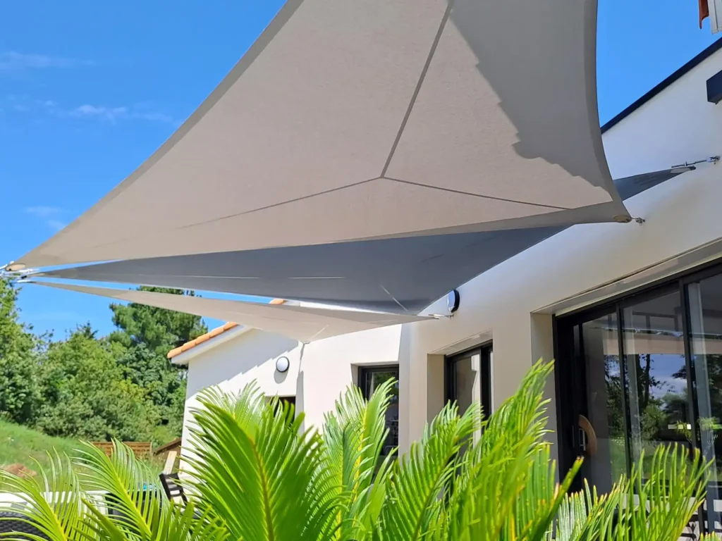 3-Voiles d'ombrage jardin particuliers