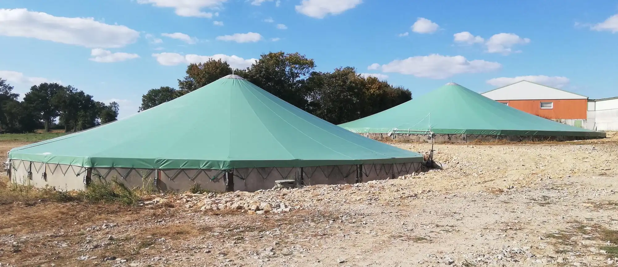 Bâche pour couverture de bassin à lisier