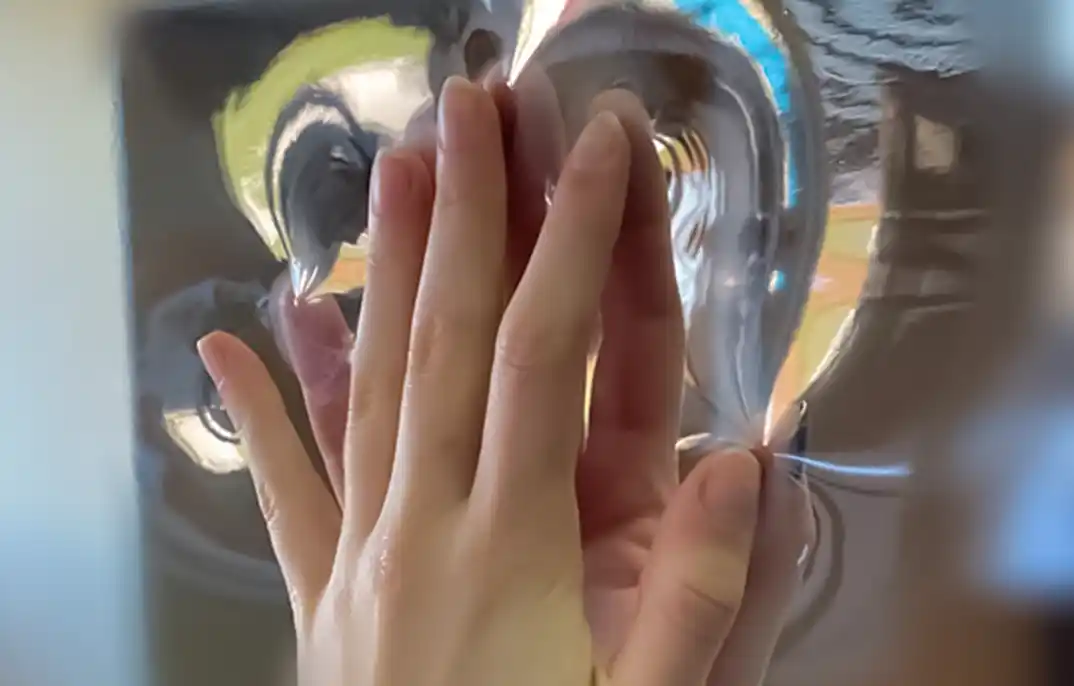 Bache transparente pour protection sanitaire