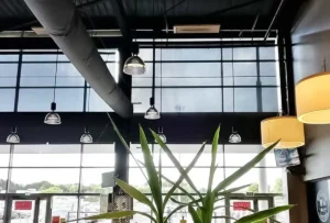 Store intérieur en tissus