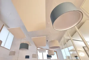 _Panneaux acoustique accrochés au plafond-Image de presentation